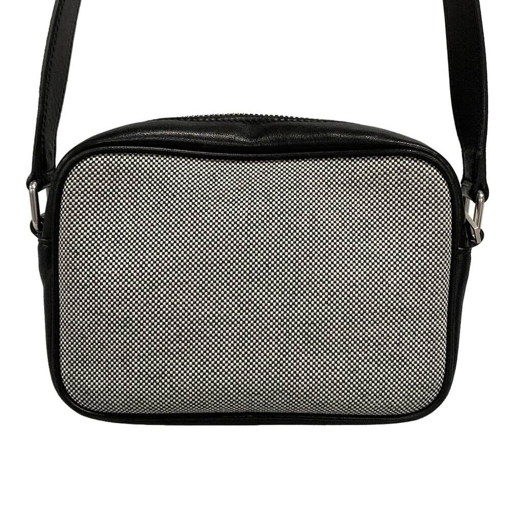 Saint Laurent PARIS Camera Bag Camp Small Shoulder Bag 647179 White Black - Picture 3 of 15